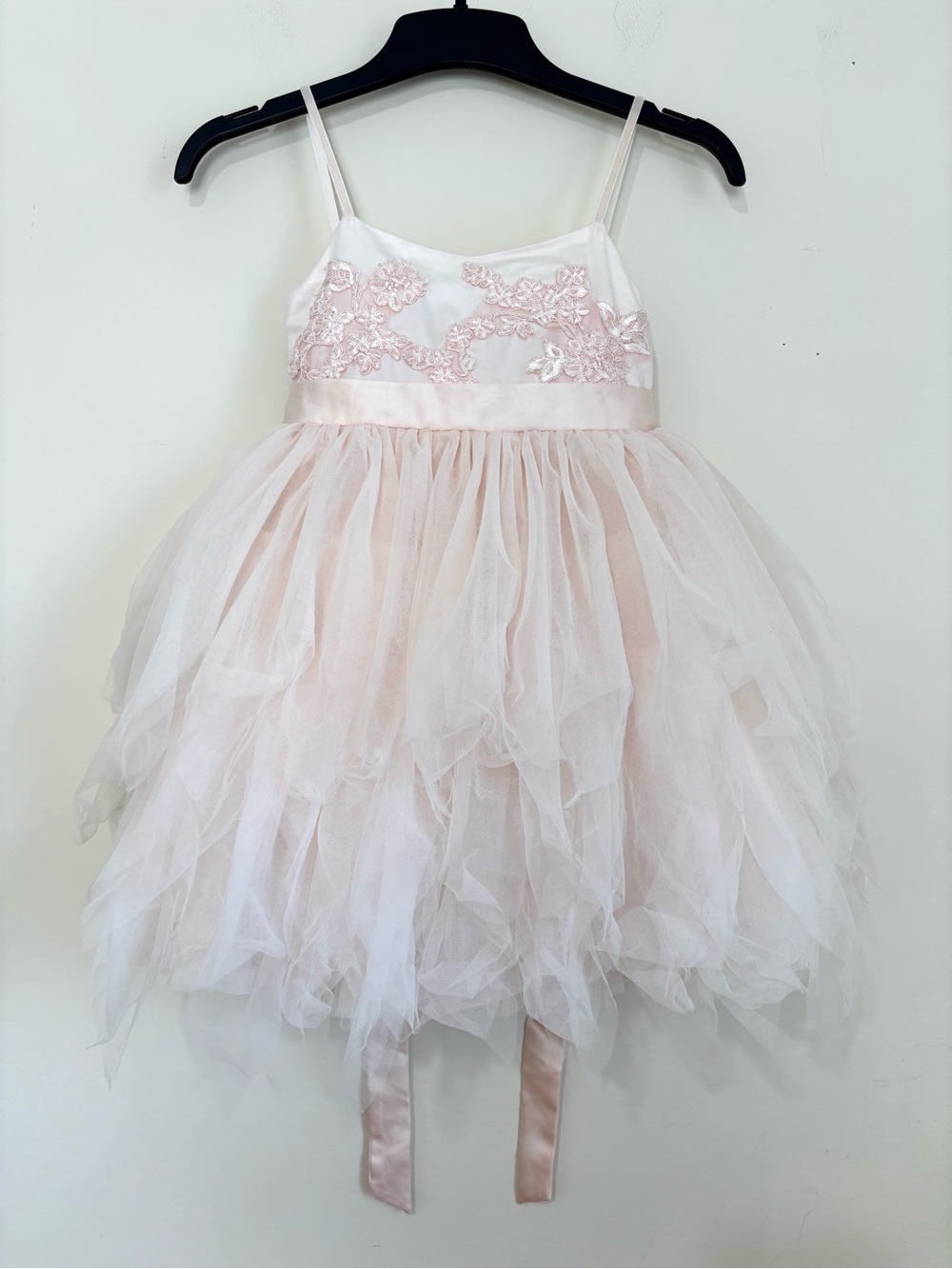 Luna Luna Soft Pink Multi Layered Tulle Fairy Princess Flower Girl Tulle Dress 6